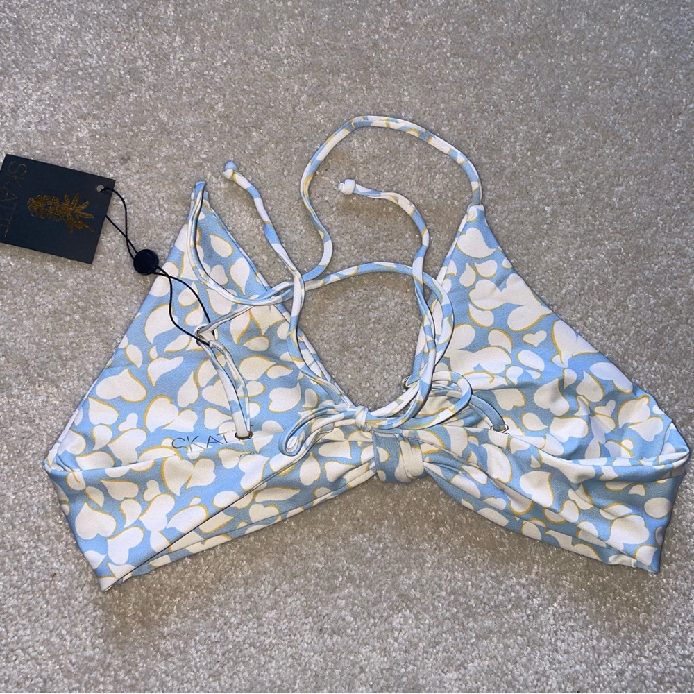 SKATIE Sarah top and Bobbi thick band bottom bikini set in Nantucket 🩵 - Picture 6 of 8